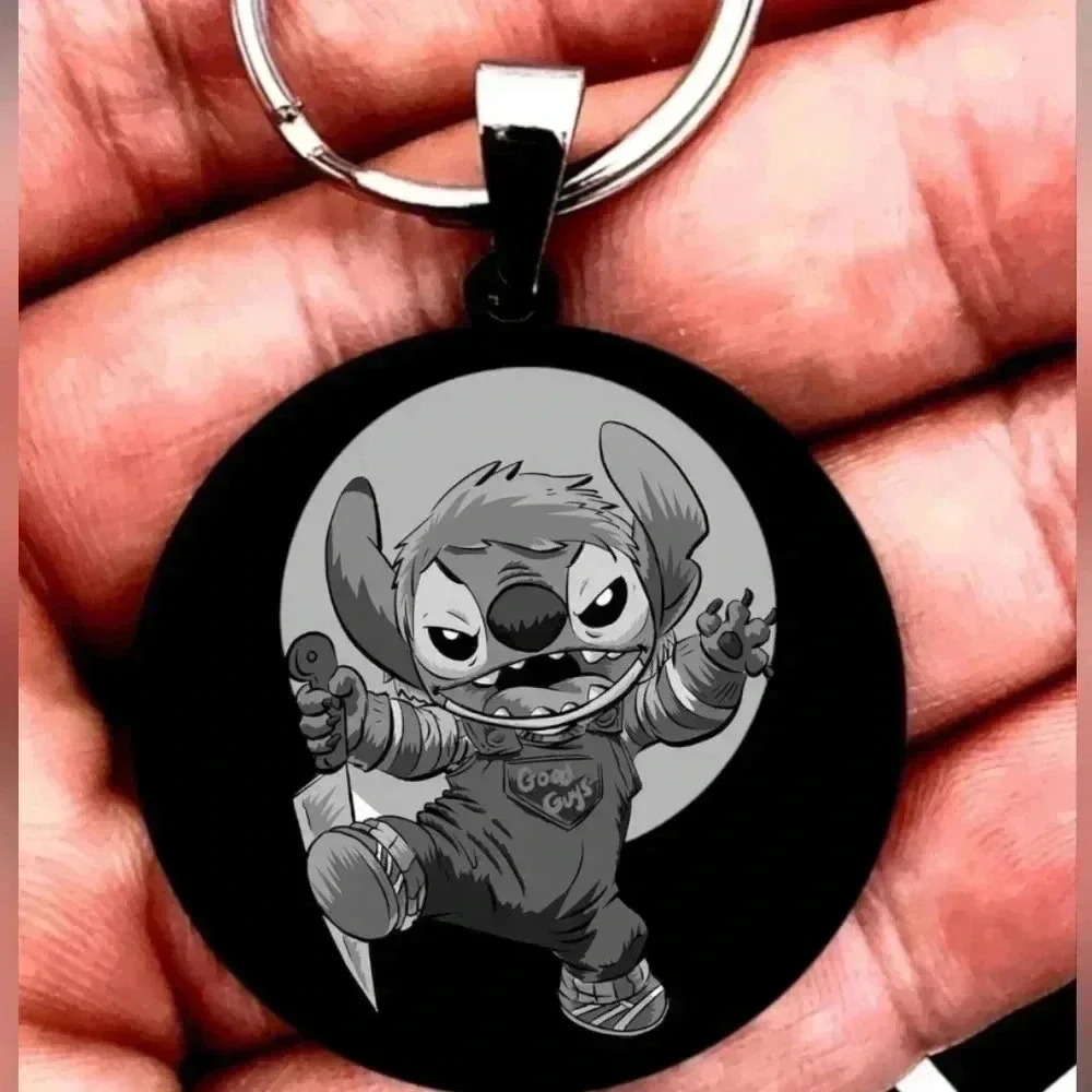 Stitch As halloween killer chucky hot horror Keychain
